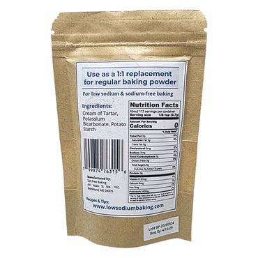 No Salt Needed Sodium Free Baking Powder - 3oz.