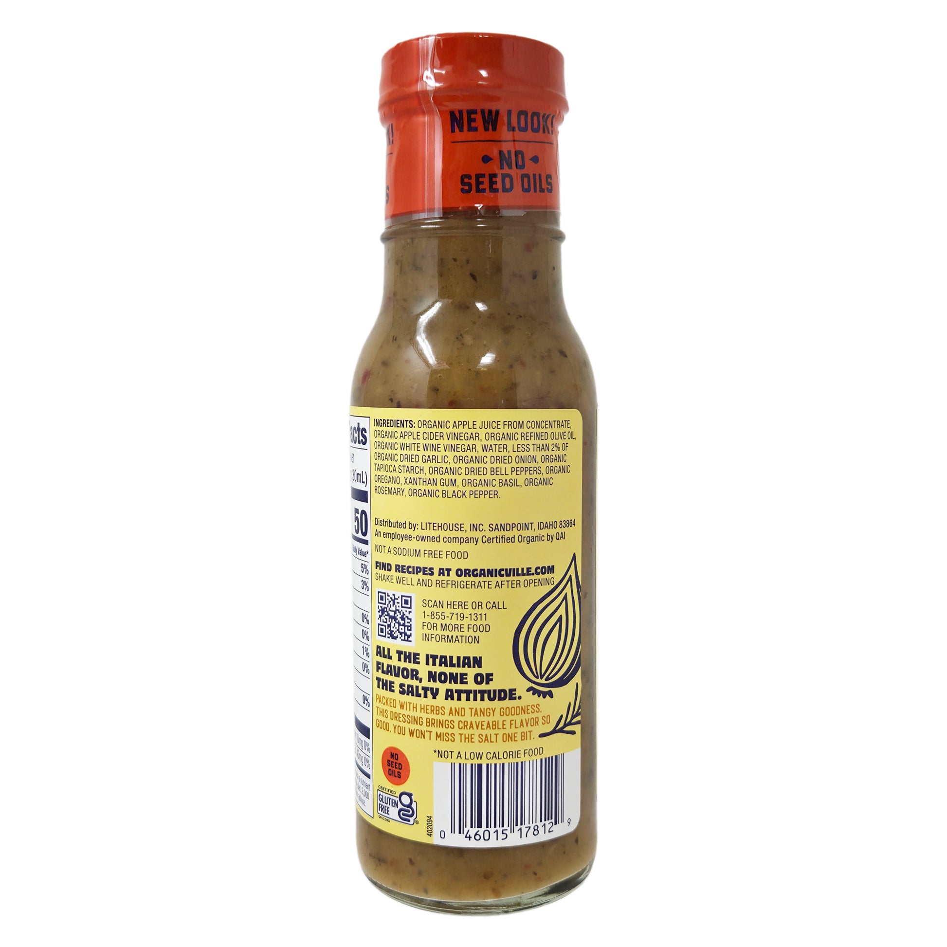 Organicville Organic No Added Salt Italian Dressing Organicville Organic No Added Salt Italian Dressing