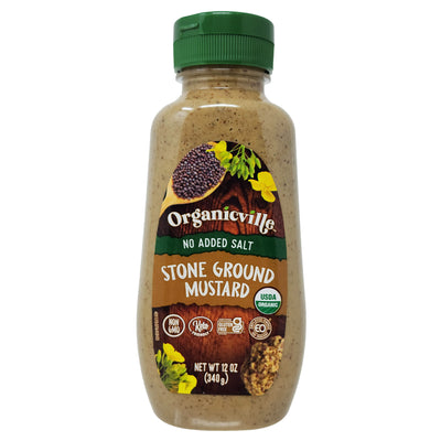Organicville No Salt Added Stone Ground Mustard - 12oz.