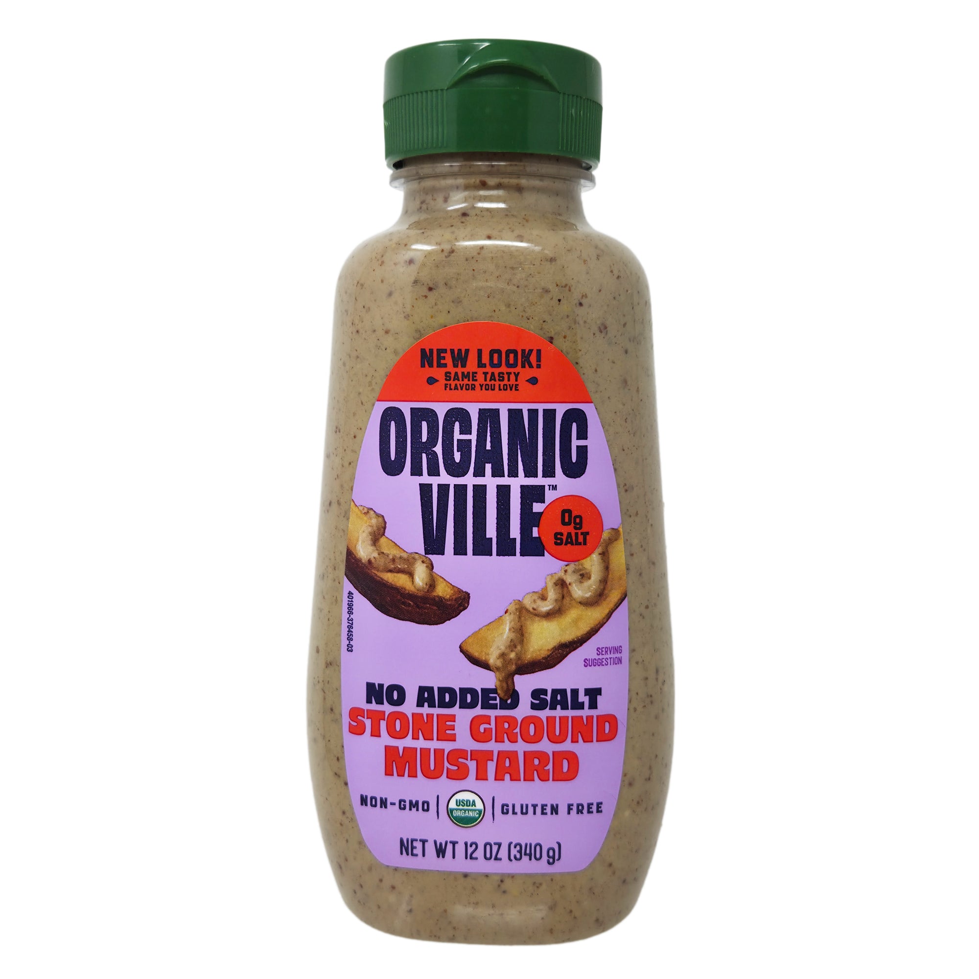 Organicville No Salt Added Stone Ground Mustard - 12oz.