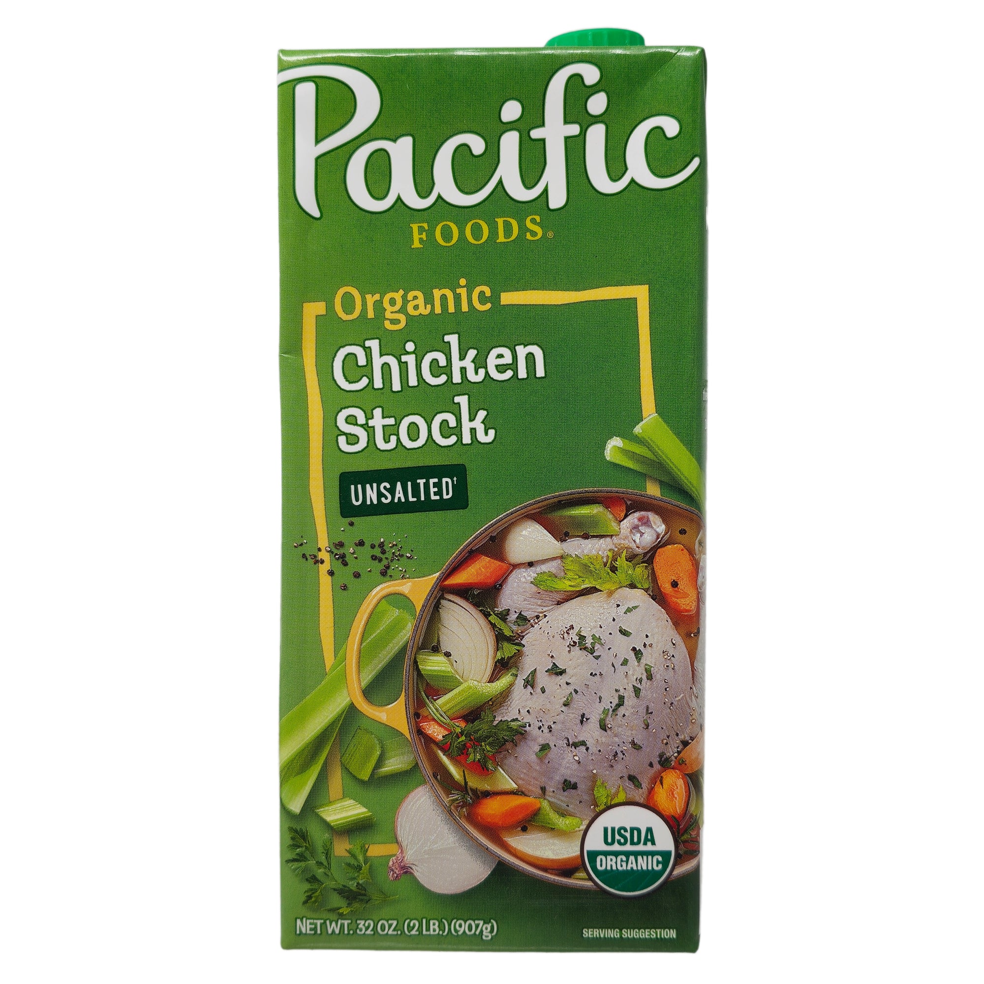 Pacific Organic Unsalted Chicken Stock - 32 oz.