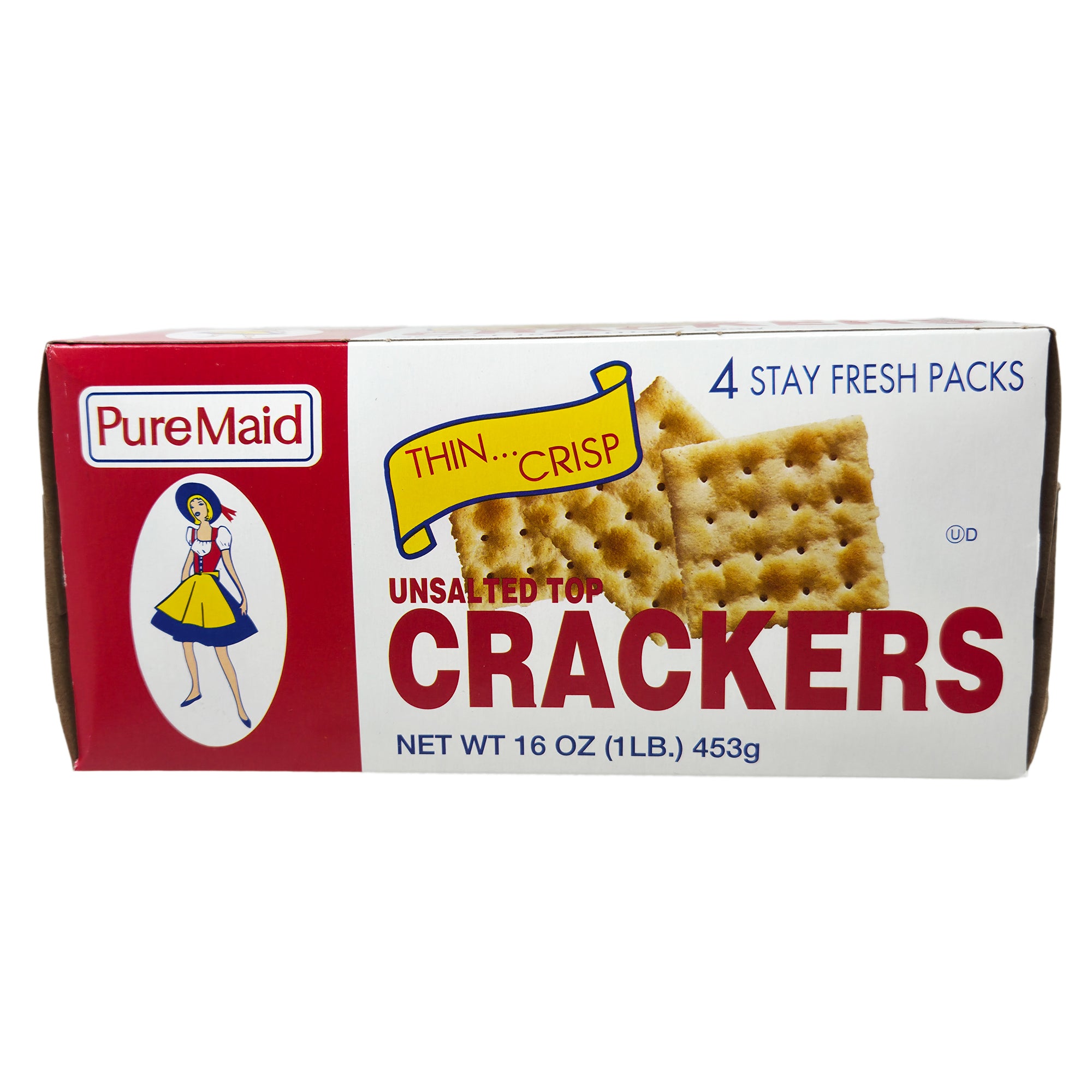PureMaid Unsalted Top Crackers - 16oz.