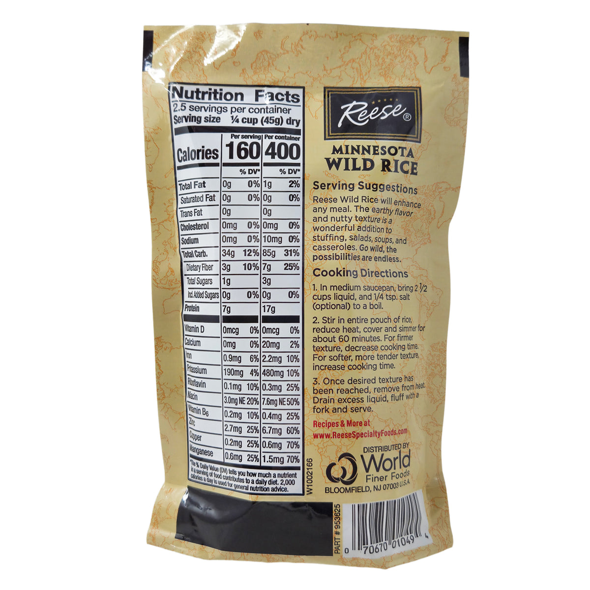 Reese Rice Reese All Natural Minnesota Wild Rice - 4oz – Healthy Heart Market