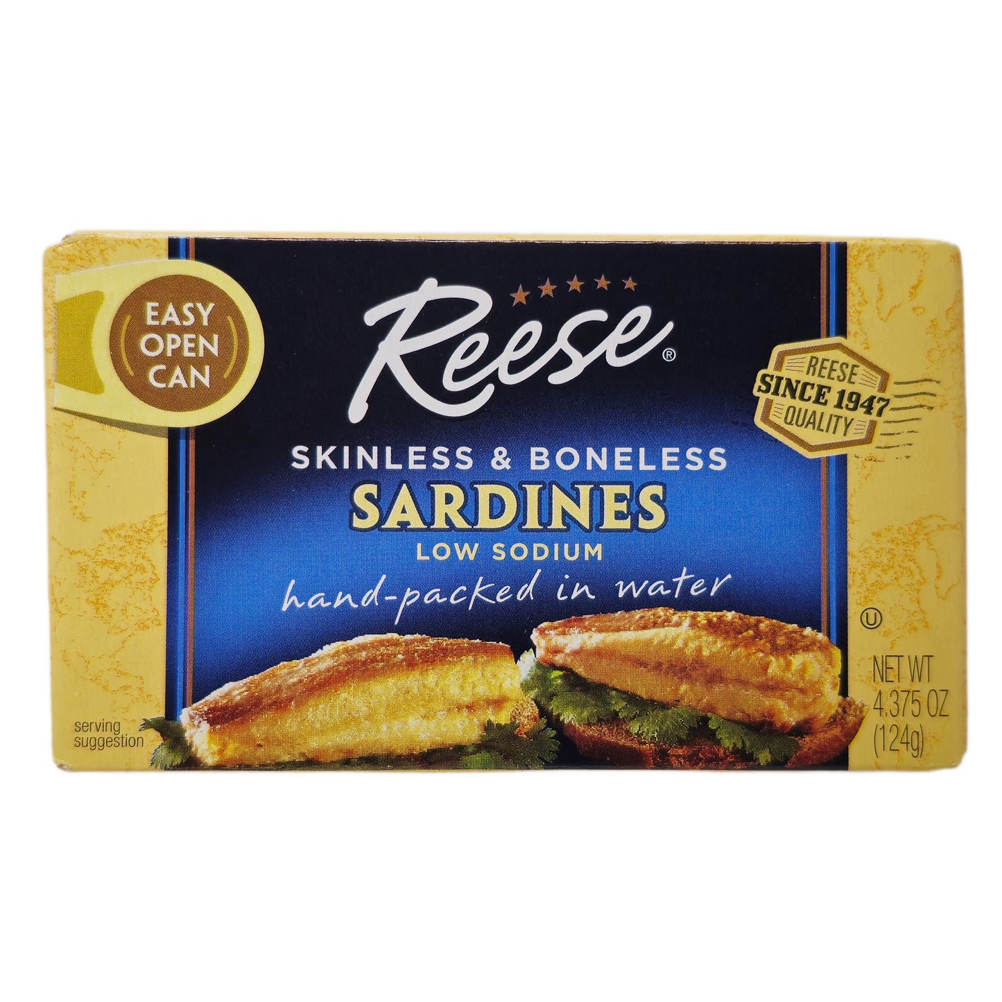 Reese Skinless & Boneless Low Sodium Sardines - 4.37oz.