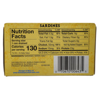 Reese Skinless & Boneless Low Sodium Sardines - 4.37oz.