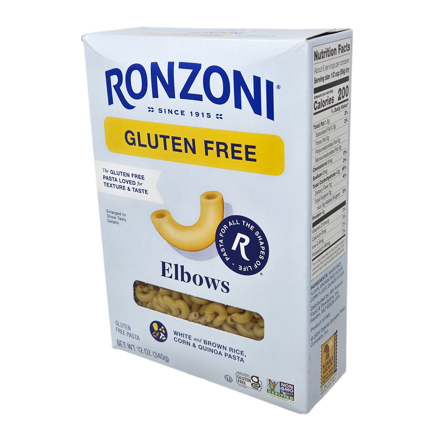 Ronzoni Gluten Free 4 Grain Elbow Pasta -12 oz