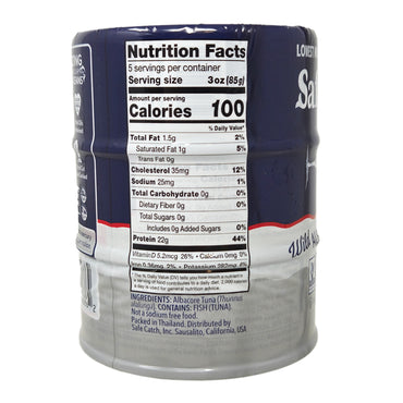 3pk - Safe Catch No Salt Added Wild Albacore Tuna - 5oz.