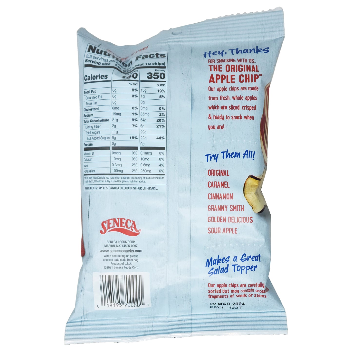 Seneca Original Apple Chips - 2.5oz.