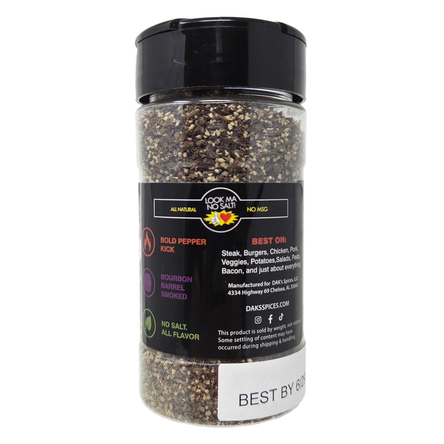 Dak's Smoked and Loaded Bourbon Barrel Pepper - 3.5oz