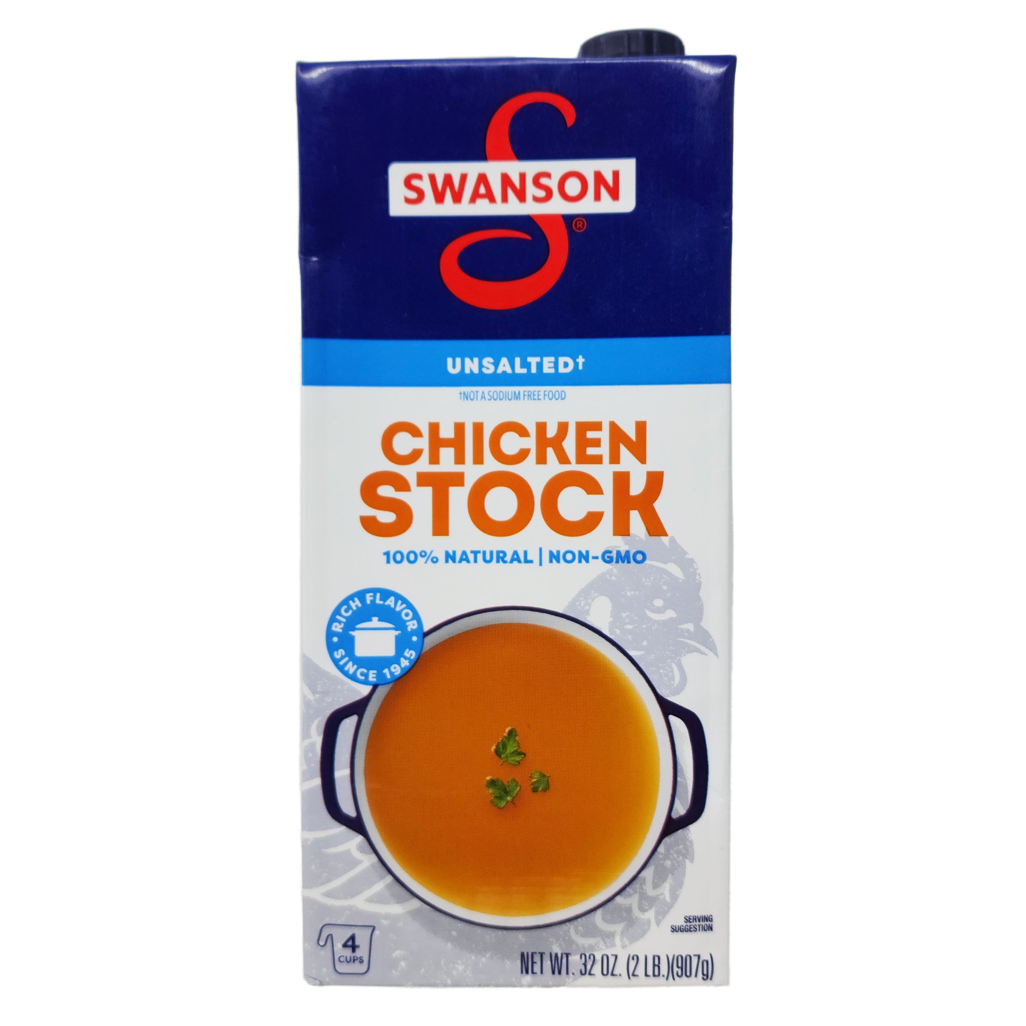 Swanson's Unsalted Chicken Stock - 32oz.