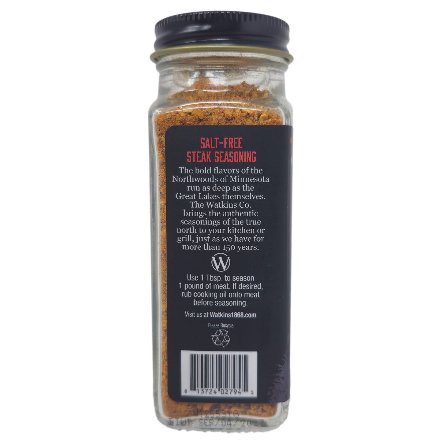 Watkins Salt Free Steak Grilling Seasoning - 2.6oz