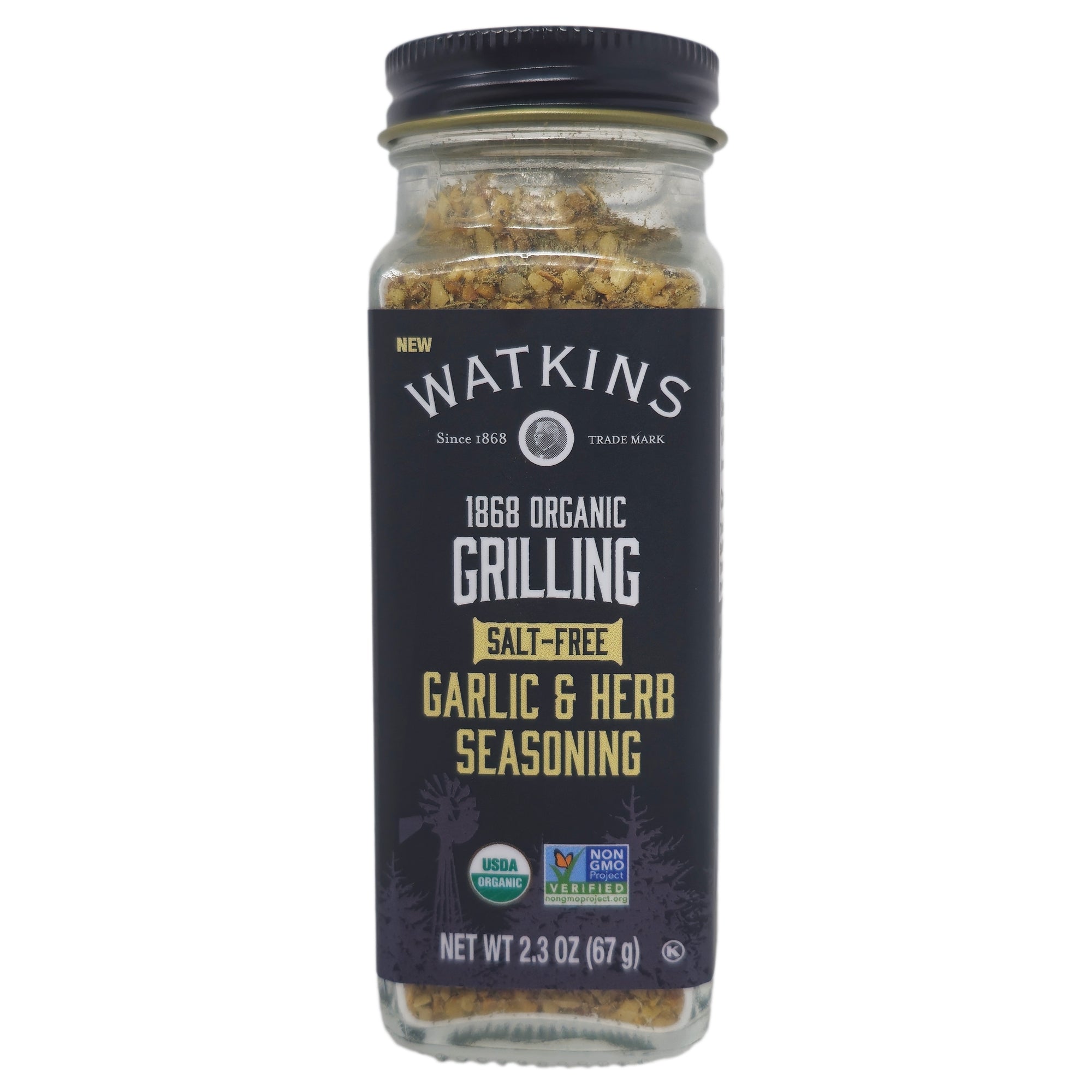 Watkins Salt Free Garlic & Herb Grilling Seasoning - 2.3oz