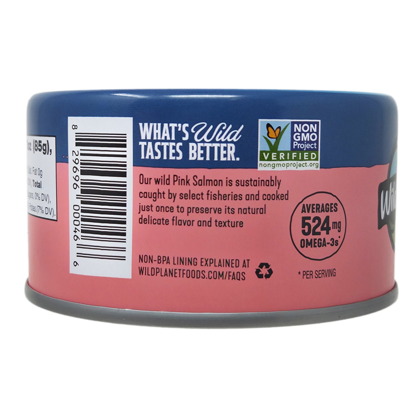 Wild Planet No Salt Added Salmon - 6oz.