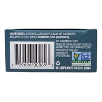 Wild Planet No Salt Added Wild Sardines in Water - 4.4oz.