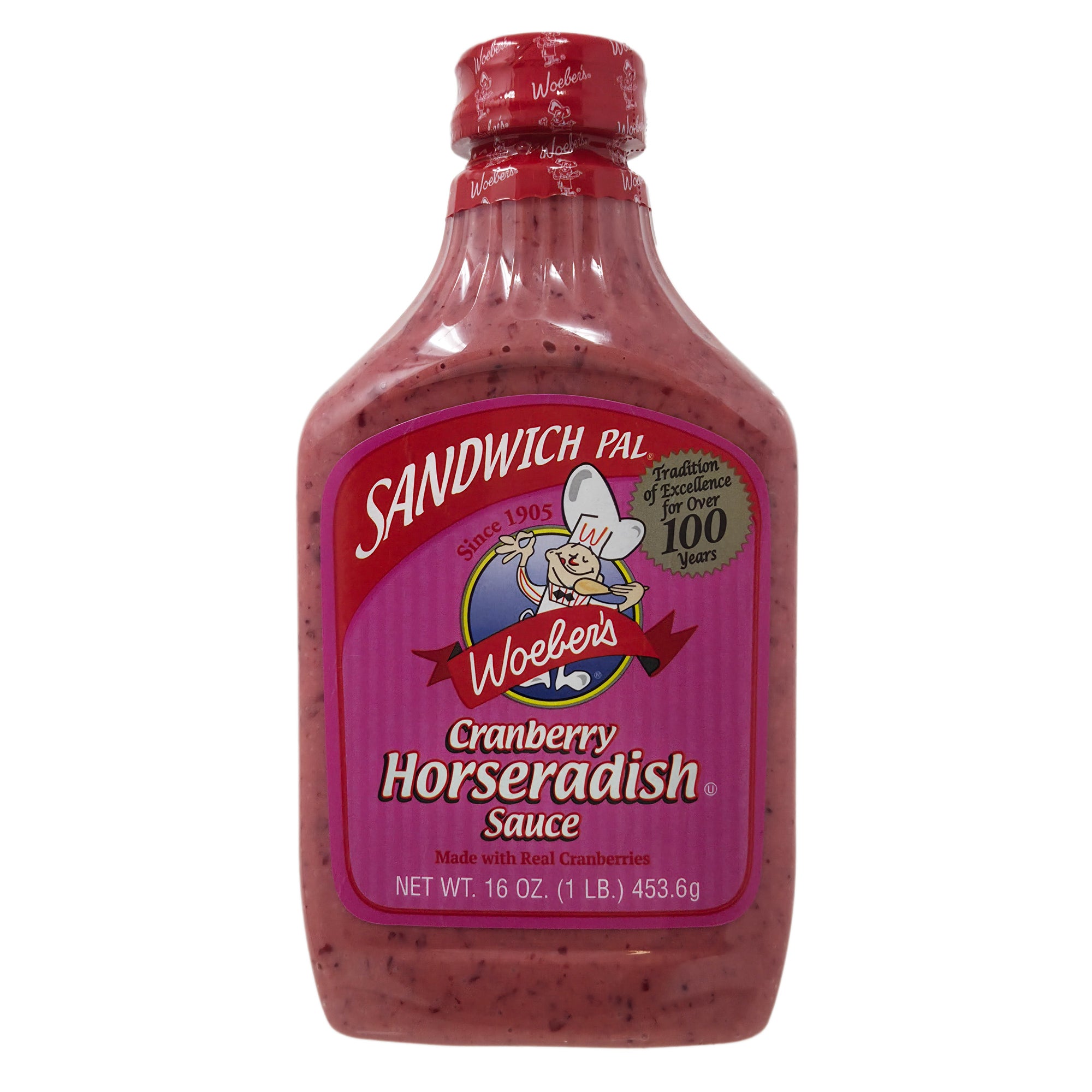 Woeber's Cranberry Horseradish Sandwich Pal Sauce- 16oz. - Healthy Heart Market