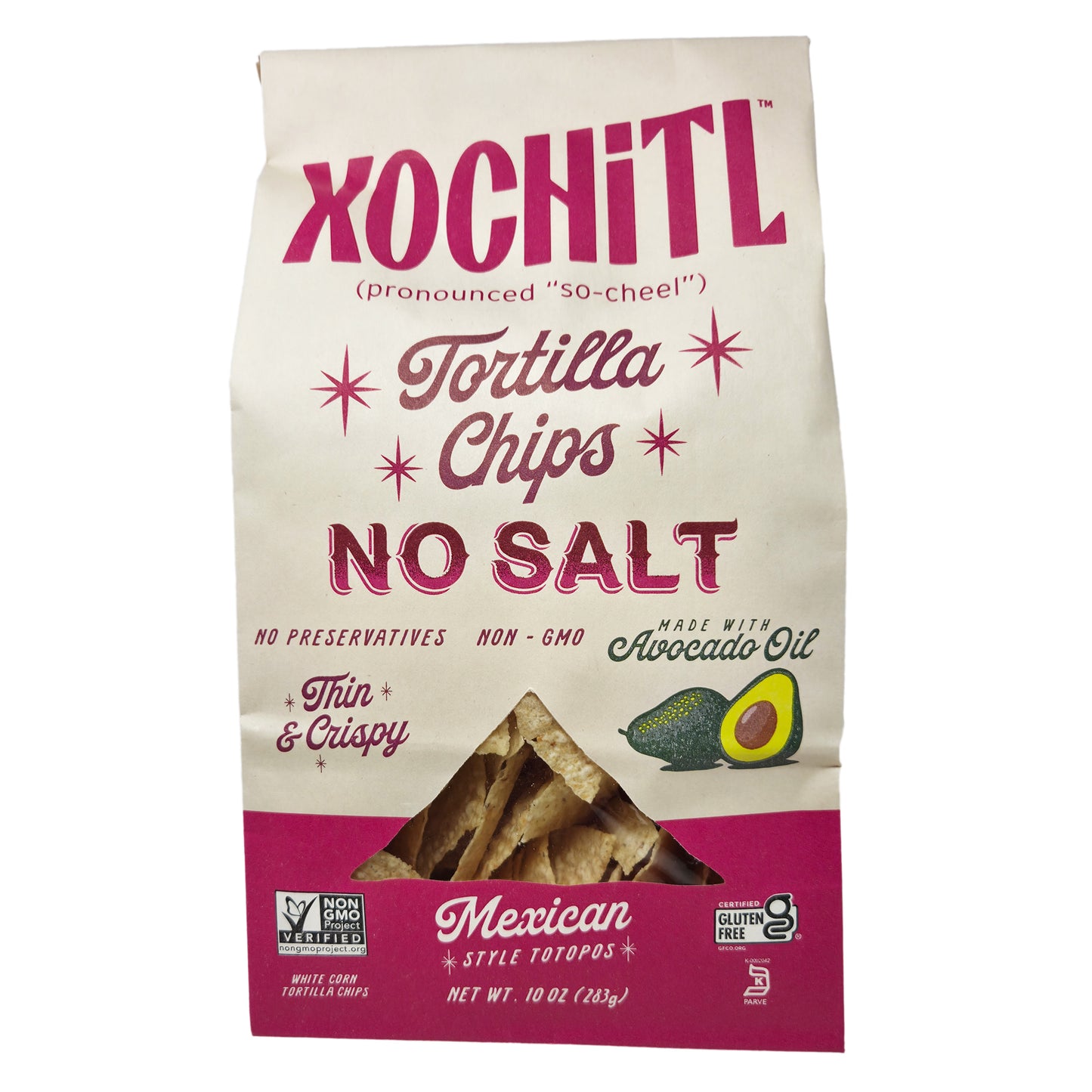 Xochitl No Salt Corn Chips-10 oz