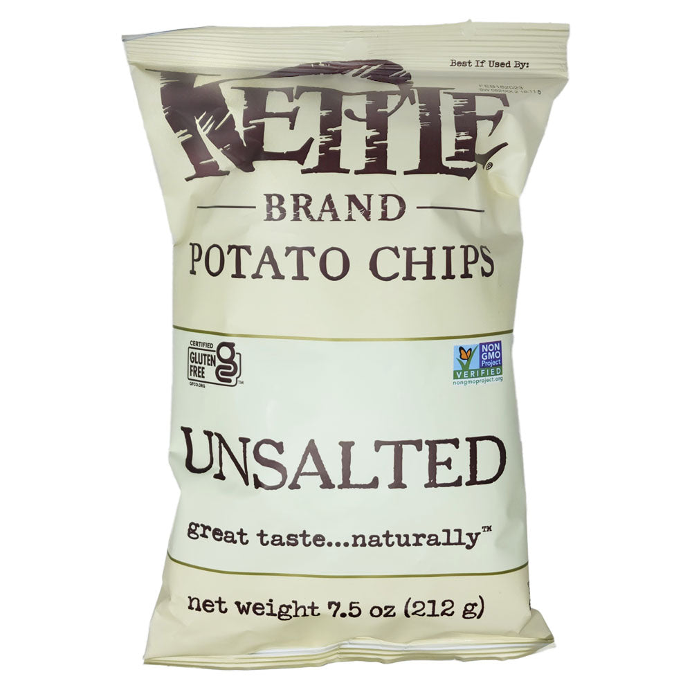 Kettle Brand Unsalted Potato Chips 7.5oz