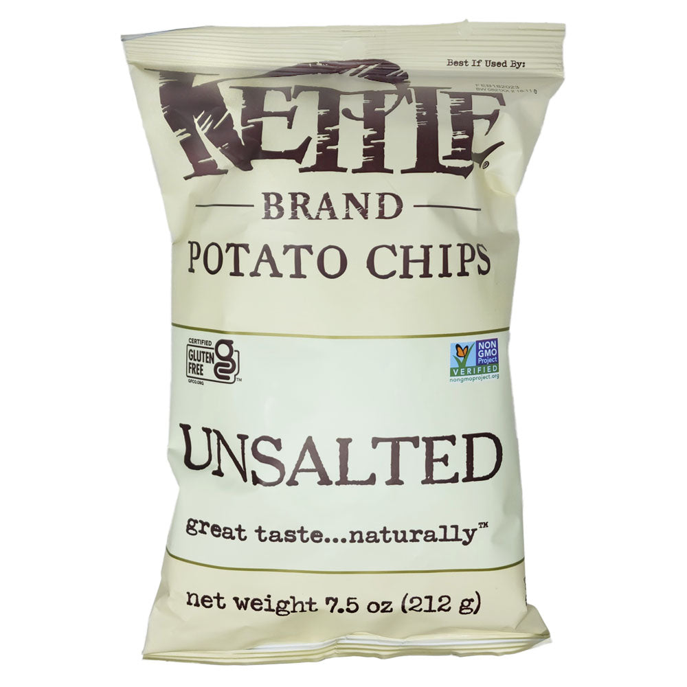 Kettle Brand Unsalted Potato Chips 7.5oz - Healthy Heart Market