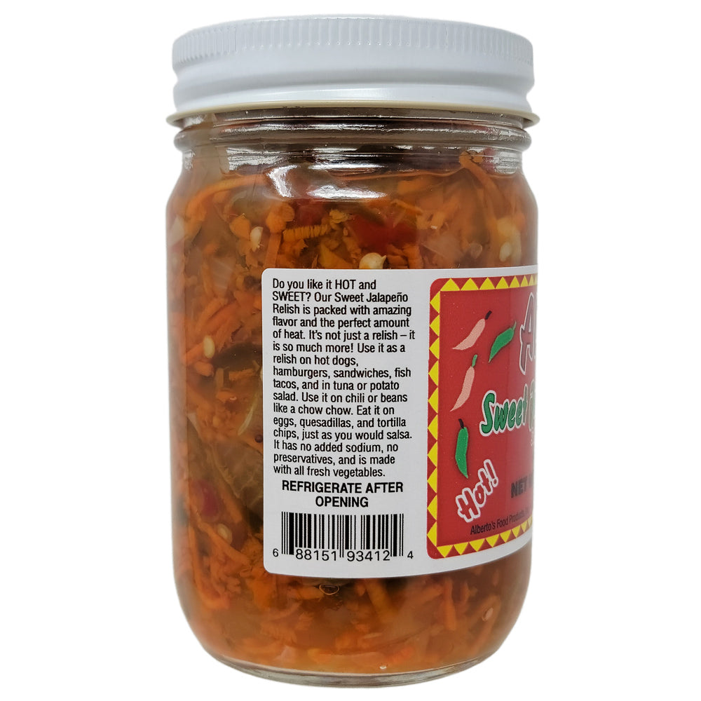 Alberto's Sweet Jalapeno Relish - Hot-12.5 oz.