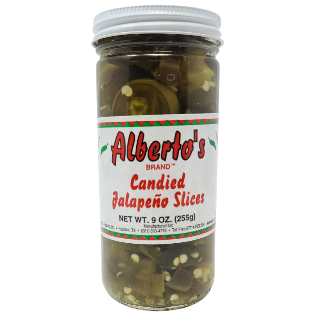 Alberto's Candied Jalapeno Slices-9 oz. - Healthy Heart Market