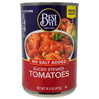 Best Yet No Salt Added Sliced Stewed Tomatoes - 14.5oz