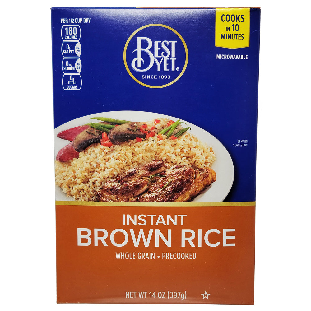 Best Yet Instant Brown Rice Sodium Free - 14oz - Healthy Heart Market