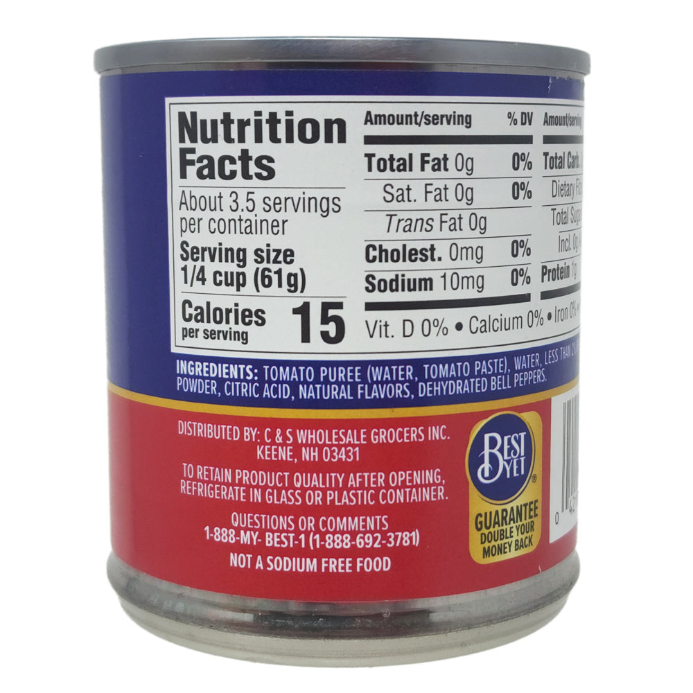Best Yet No Salt Added Tomato Sauce - 8oz.