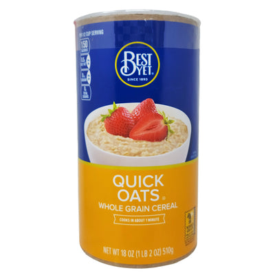 Best Yet Quick Oats Whole Grain Cereal - 18oz.