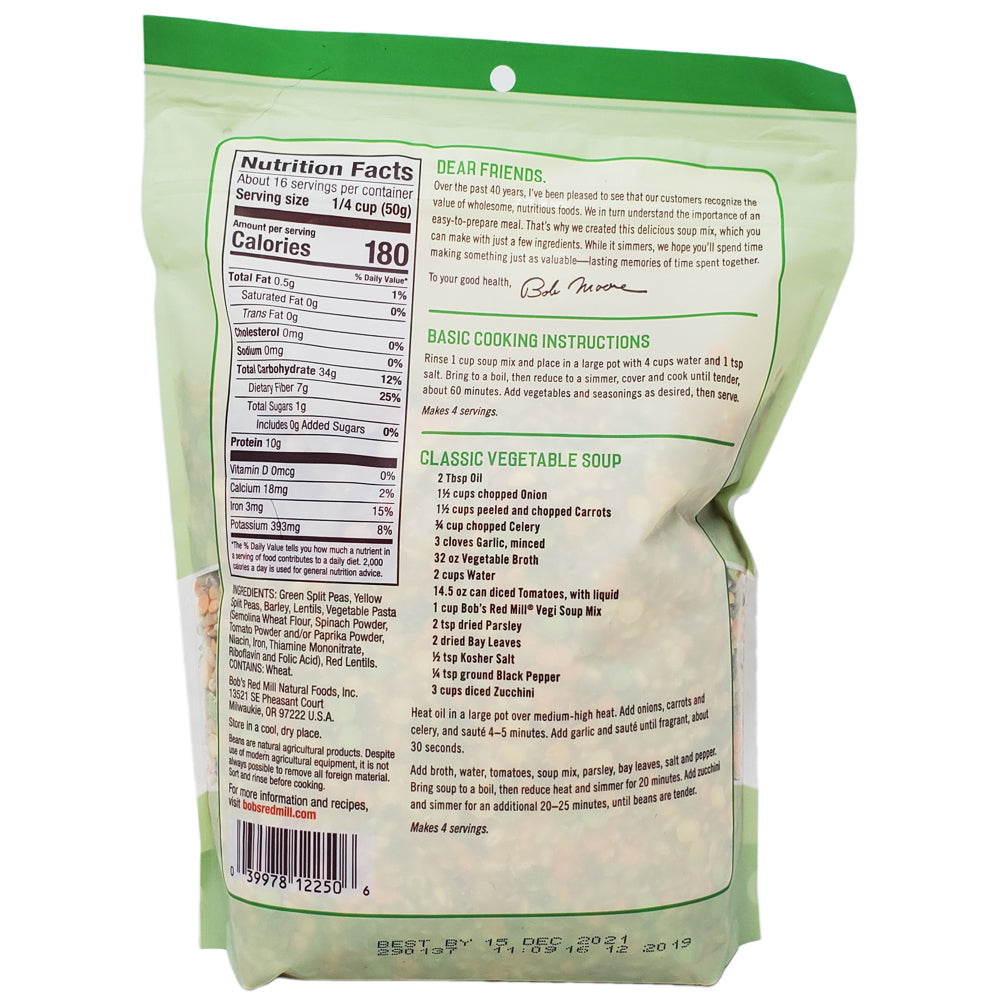 Bob's Red Mill Vegi Soup Mix, Low Sodium Healthy Heart Market