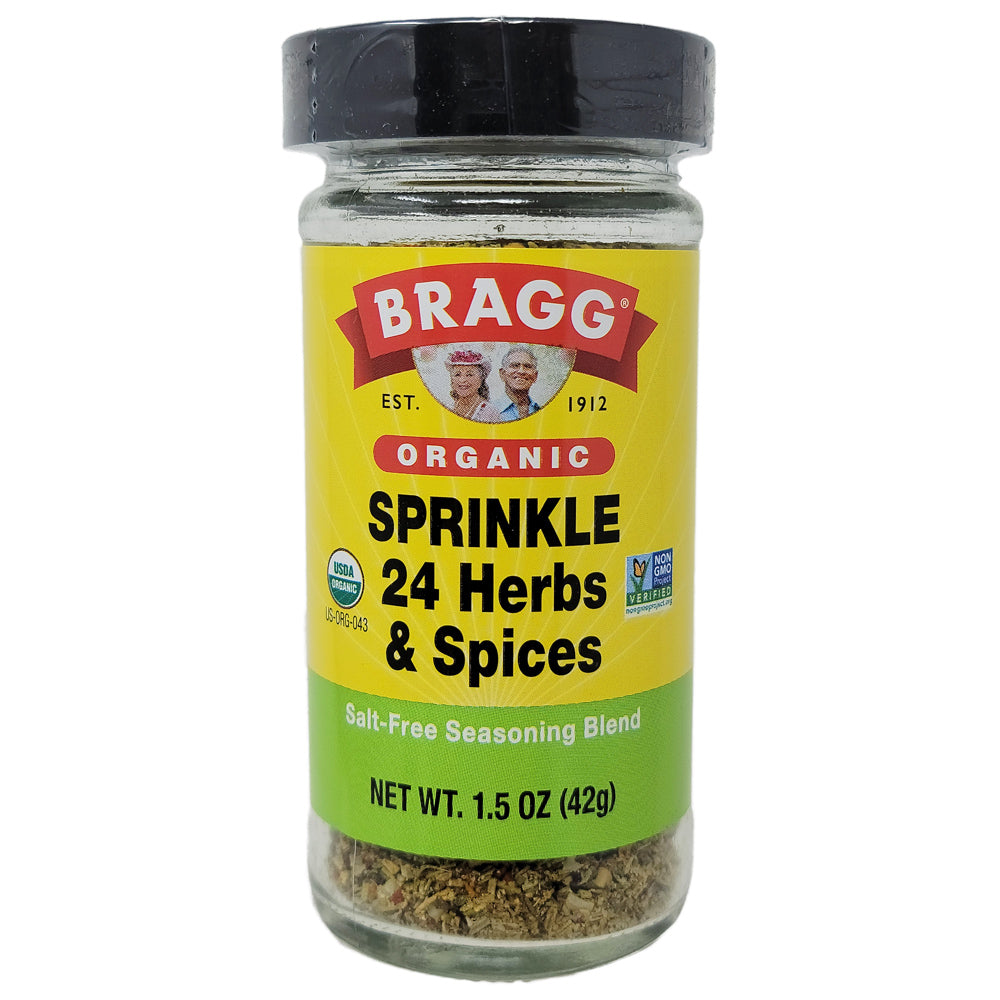 Bragg Organic Sprinkle 24 Herbs & Spices Salt-Free Seasoning Blend - 1.5oz.