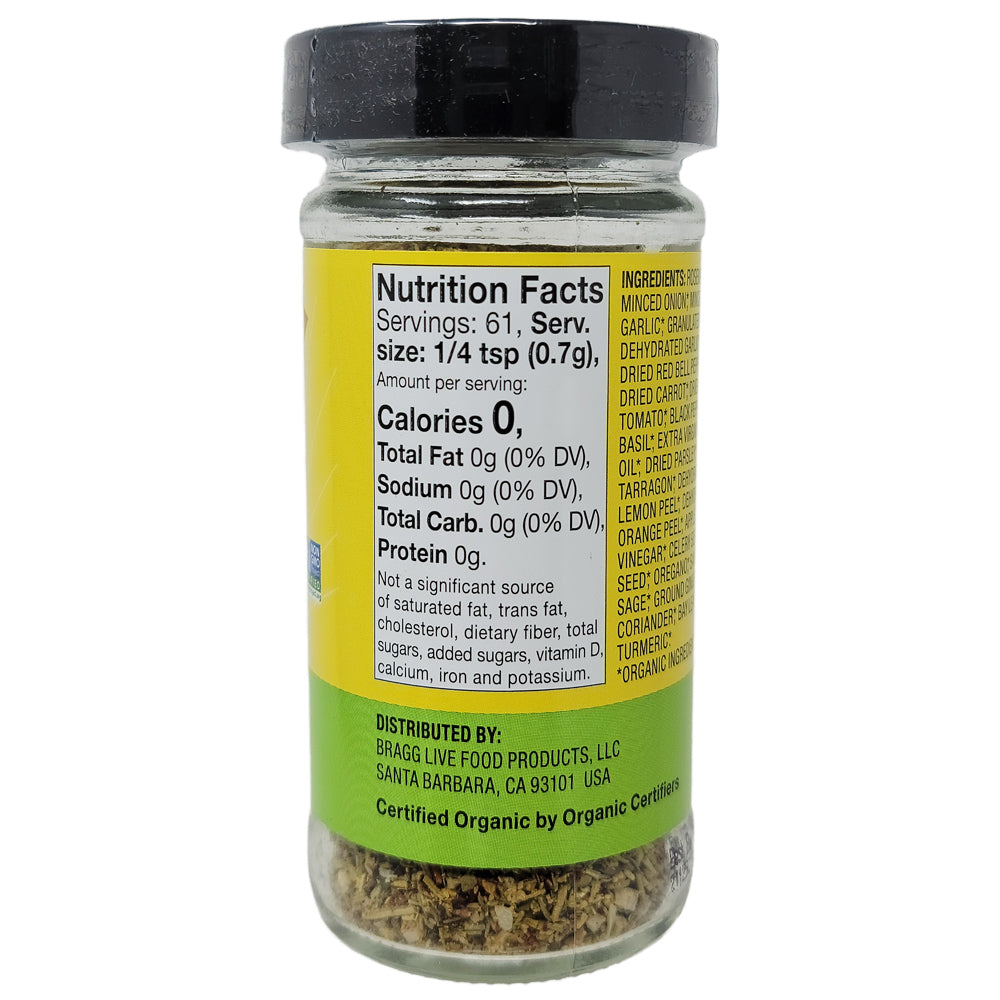 Bragg Organic Sprinkle 24 Herbs & Spices Salt-Free Seasoning Blend - 1.5oz.