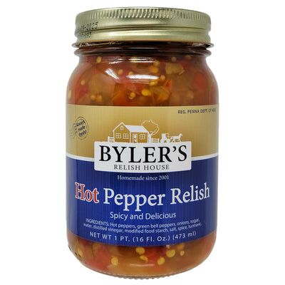 Byler's Hot Pepper Relish - 16oz.
