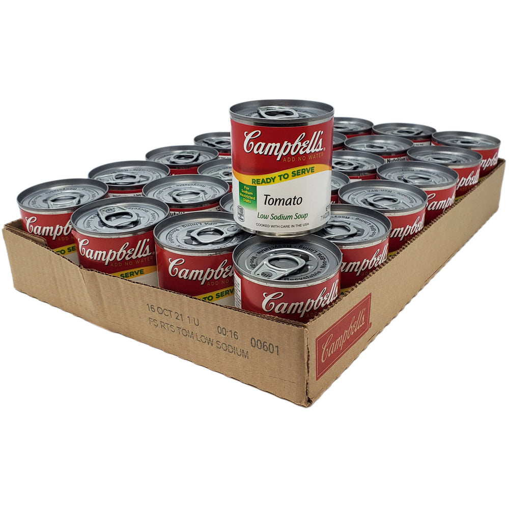 Case of 24 Campbell's Low Sodium Tomato Soup - 7.25oz. - Healthy Heart Market