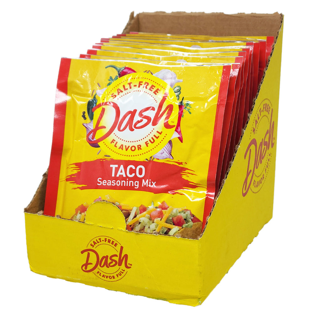 Case of 12 Dash Salt-Free Taco Seasoning Mix- 12- 1.25oz.