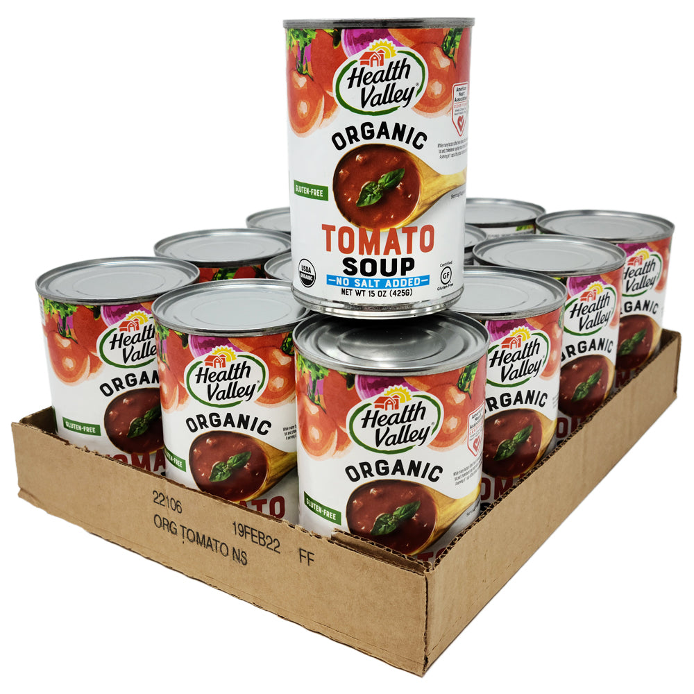 CASE OF 12 - Health Valley Tomato No Salt Added Soup