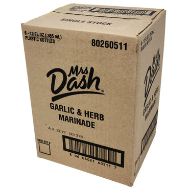 Case of 6 Mrs. Dash Garlic Herb Salt Free Marinade