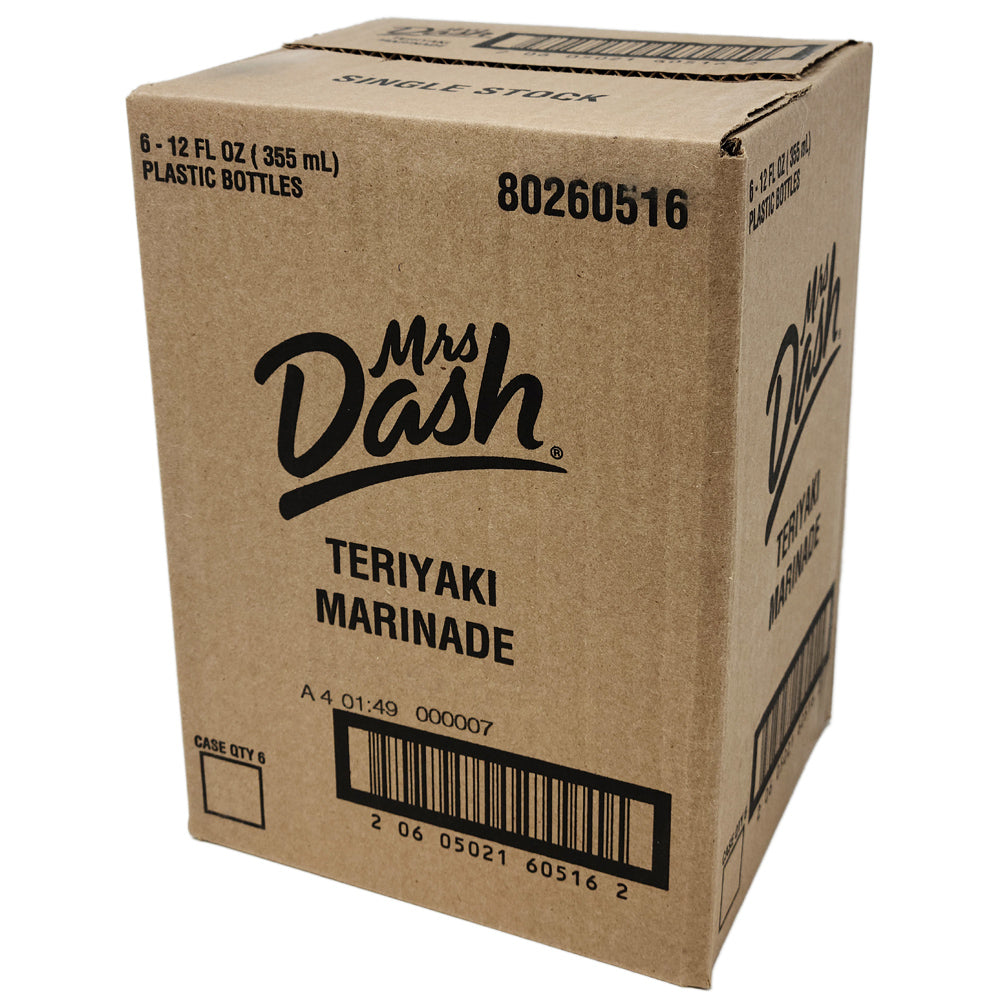 Case of 6 Mrs Dash Sweet Teriyaki Salt Free Marinade