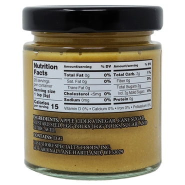 East Shore Sweet and Tangy Mustard-5 oz. - Healthy Heart Market
