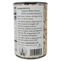Eden No Salt Added Butter Beans-15 oz.