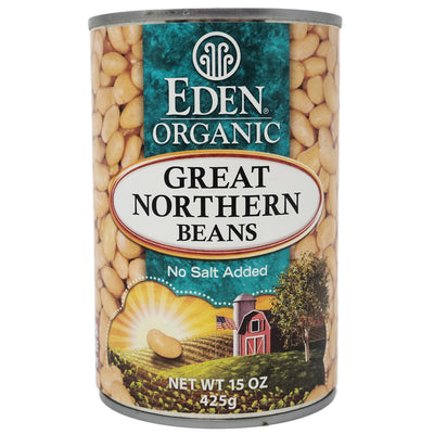 Eden No Salt Added Great Northern Beans-15 oz.