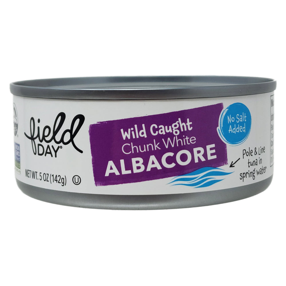 Field Day Organic No Salt Added Chunk White Albacore Tuna - 5oz.