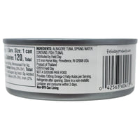 Field Day Organic No Salt Added Chunk White Albacore Tuna - 5oz.