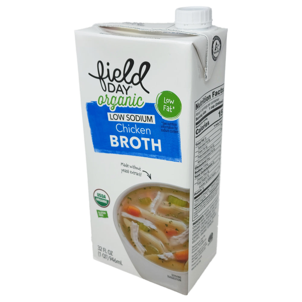 Field Day Organic Free Range Chicken Broth - 32oz. - Healthy Heart Market