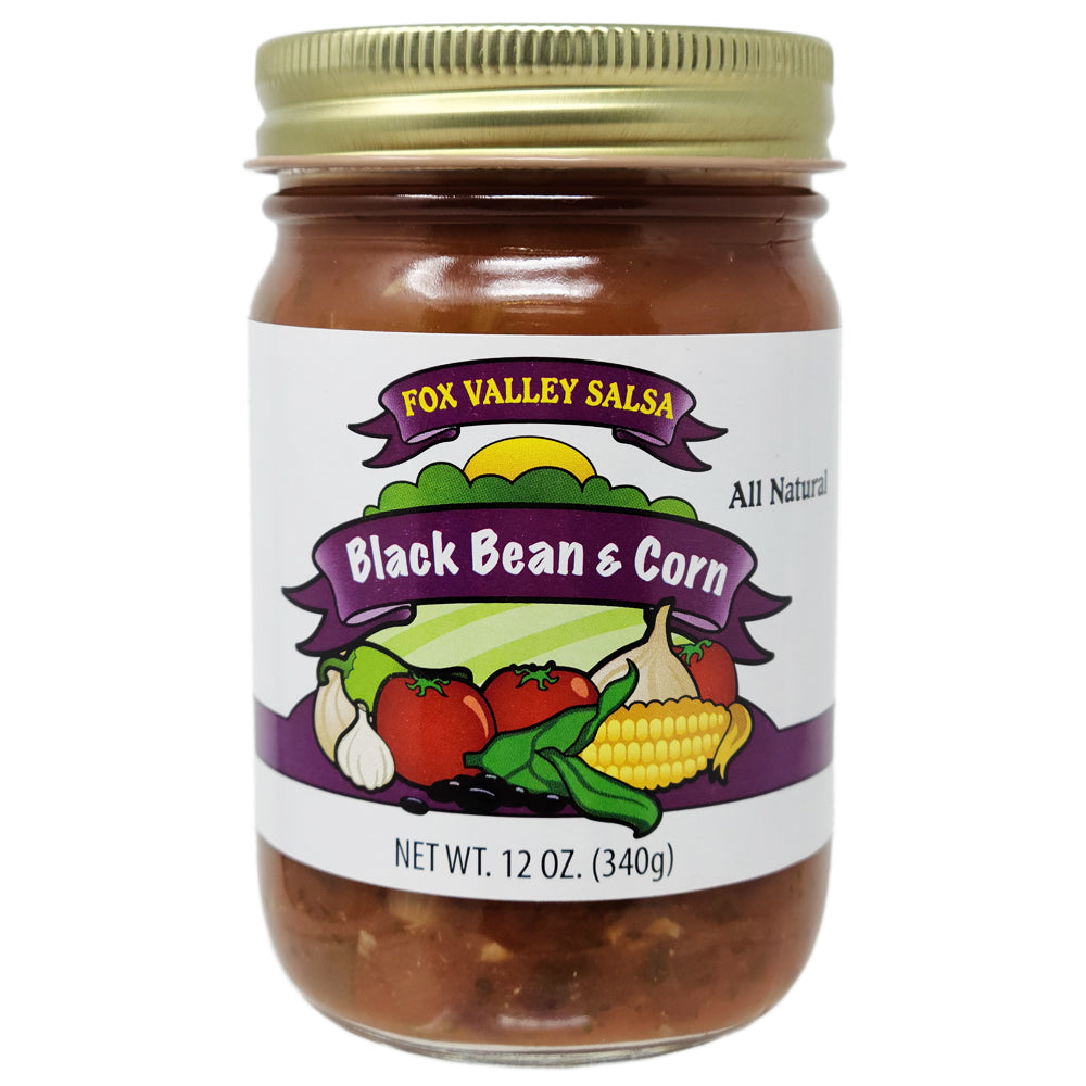 Fox Valley Black Bean and  Corn Salsa-12 oz.