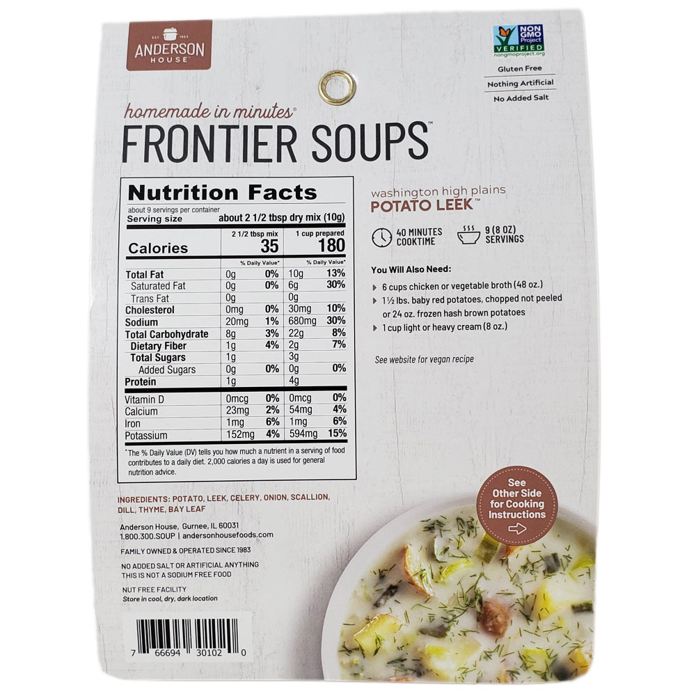 Country Potato Soup, Nutrition