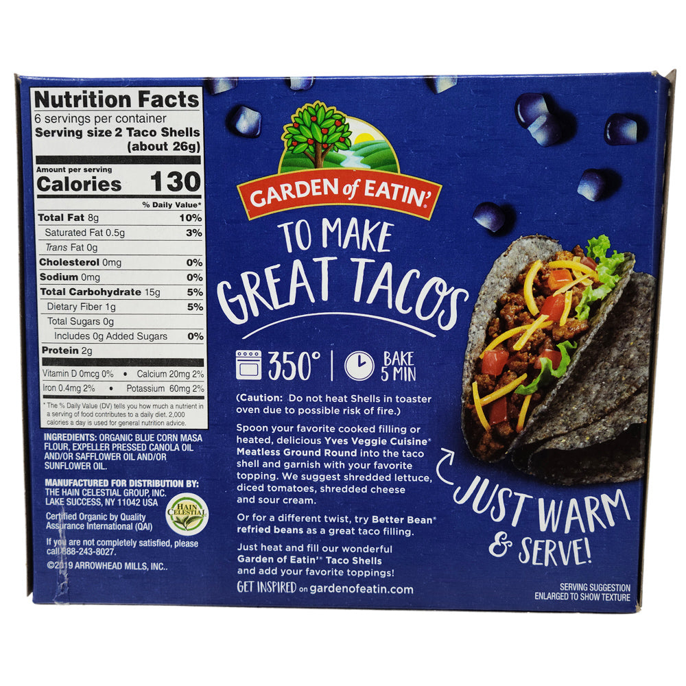 Garden Of Eatin Blue Corn Taco Shells - 5.5oz