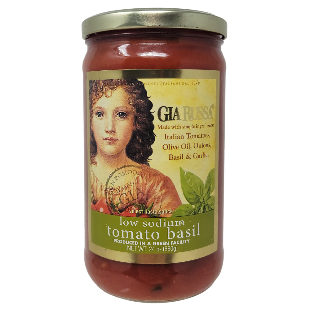 Gia Russa Low Sodium Tomato Basil Pasta Sauce - 24oz.