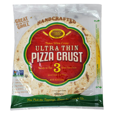 12 inch - Golden Home Ultra Thin Crust Pizza - 14.25oz.
