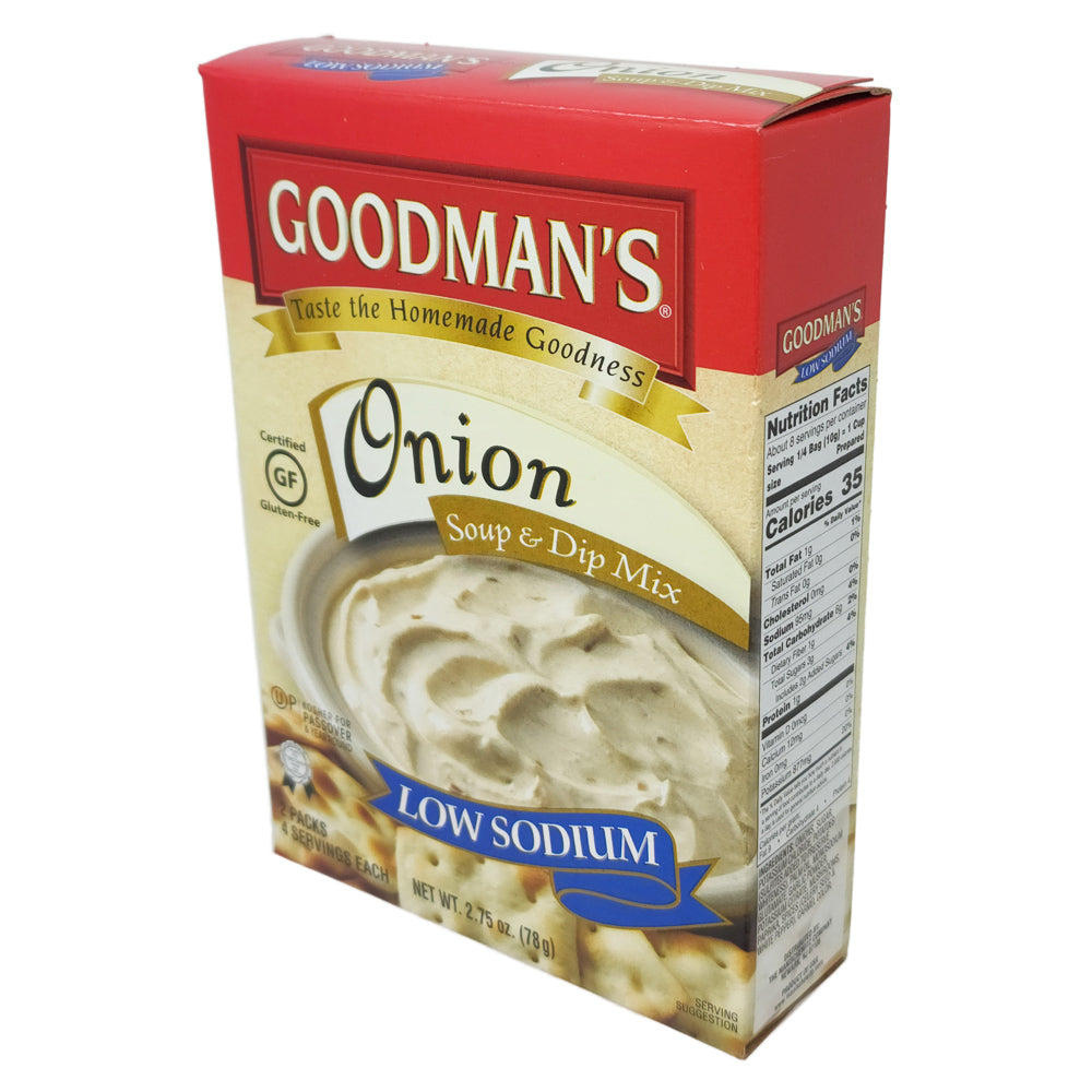 Goodman's Low Sodium Onion Soup and Dip Mix - 2.75oz - Healthy