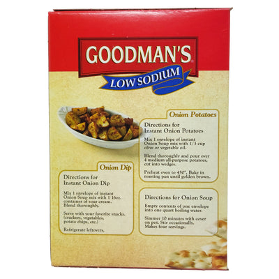 Goodman's Low Sodium Onion Soup and Dip Mix - 2.75oz - Healthy Heart Market